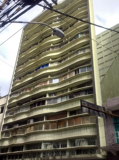 Edifício Ouro Verde, fachada para a avenida Jerônimo Monteiro, Vitória ES