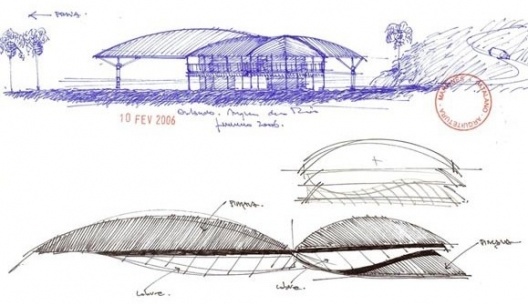 Casa Folha, croquis, Angra dos Reis RJ. Mareines + Patalano Arquitetura, 2008
