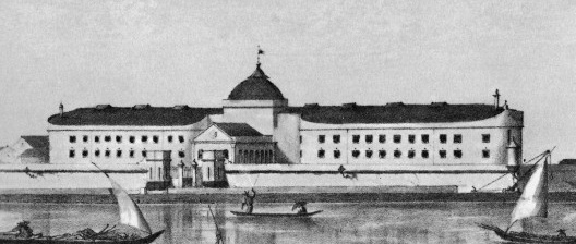 Exterior da casa de detenção em 1863