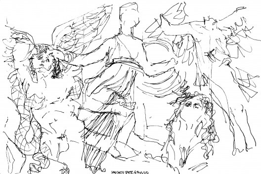 Parte do relevo do altar de Zeus, Museu de Pérgamo, Berlim