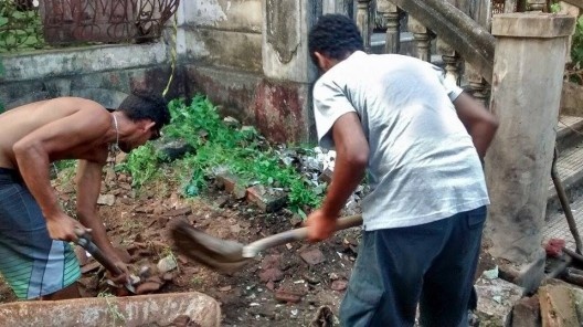 Mutirão da limpeza na Casarão da Várzea, 2016