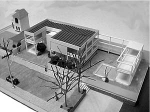Projeto de residência. Referência: arquiteto Oswaldo Bratke. Estudantes de 4º semestre de Projeto I, UniRitter