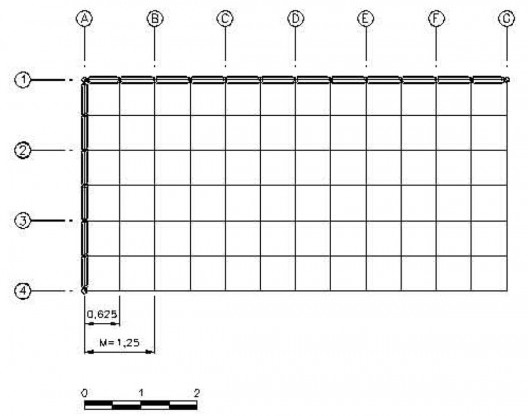 Figura 19 - Sistema construtivo com módulo de 1,25 m