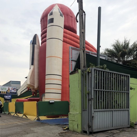 Inflável de divulgação, Avenida Rebouças, São Paulo