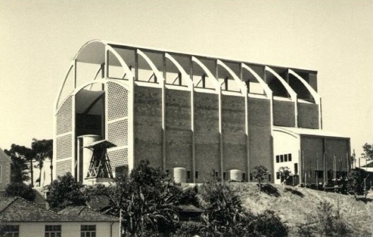 Igreja Matriz de Brusque em construção
