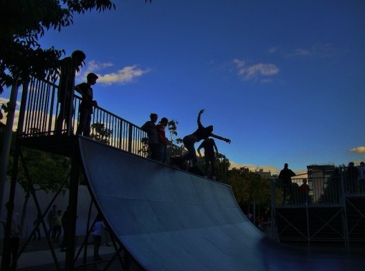Bairro de Clichy Batignolles, pista de skate