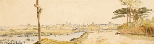 São Paulo a partir da estrada para o Rio, c. 1825-1826