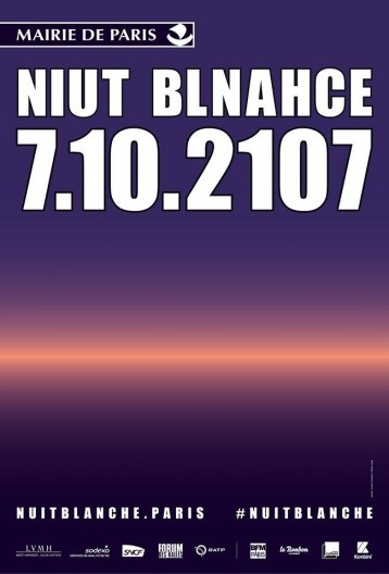 Cartaz da Nuit Blanche 2017