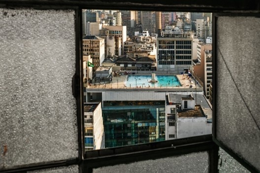 Sesc 24 de Maio, vista da piscina