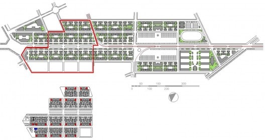 Recorte do conjunto Estados Unidos, em relação ao Plano de Expansão de Lyon elaborado por Tony Garnier em 1917