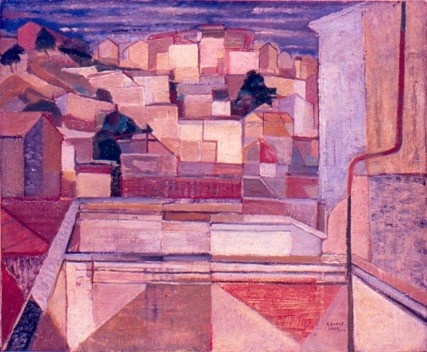 11. Paisagem, 1946. Roberto Burle Marx, óleo sobre tela