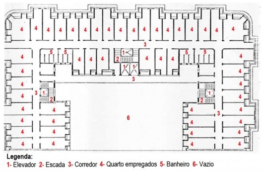 Planta do oitavo pavimento