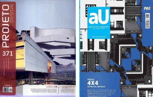 Capas das revistas Projeto Design e AU – Arquitetura e Urbanismo