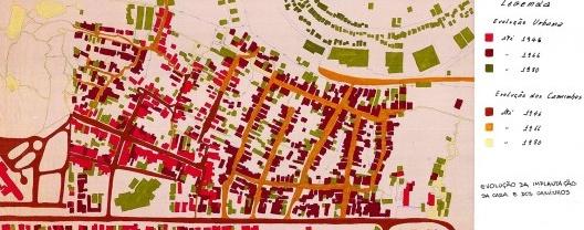 Desenhos de levantamentos de residências no Brongo do Pau Miúdo