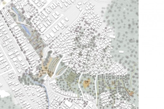 Armadura da paisagem. Infraestrutura verde nas encostas do Morro da Formiga, masterplan, Rio de Janeiro RJ Brasil, 2021. Arquiteta Larissa de Paula Scheuer