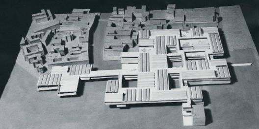 Hospital no bairro de Cannaregio, projeto, Le Corbusier, Veneza, Italia, 1962-65