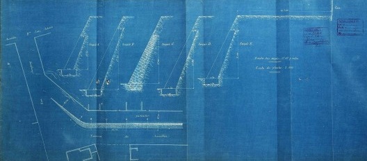 Projeto original do muro entre as ruas da Assembleia e Jandaia