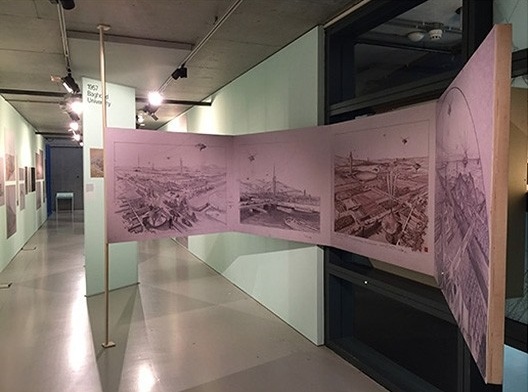 Sala dedicada à arquitetura de Frank Lloyd Wright, mostra “The Human Insect: Antenna Architectures 1887-2017”