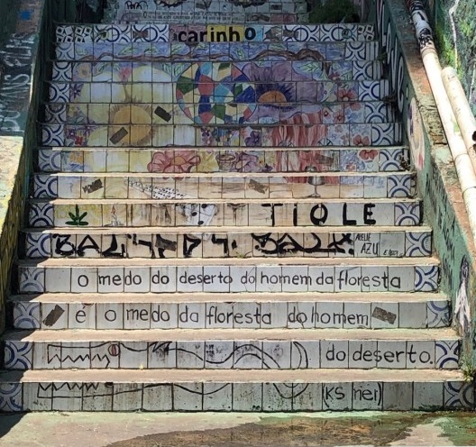 O medo do deserto do homem da floresta é o medo da floresta do homem do deserto