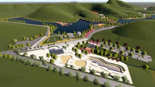 Requalificação do Parque Natural do Pedroso, skate park. Projeto acadêmico de Arthur Ribeiro Molinari