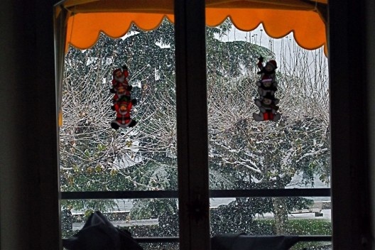 Janela de onde foram tiradas as fotos, Vevey, Suíça