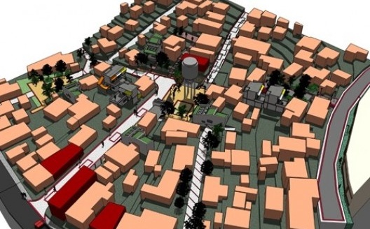 Perspectiva parcial do projeto