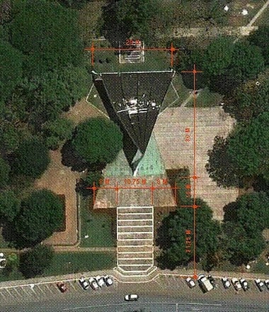 Vista aérea da igrejinha