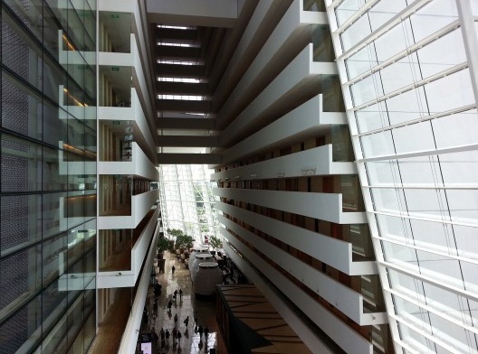 Visão interna do Marina Bay Sands