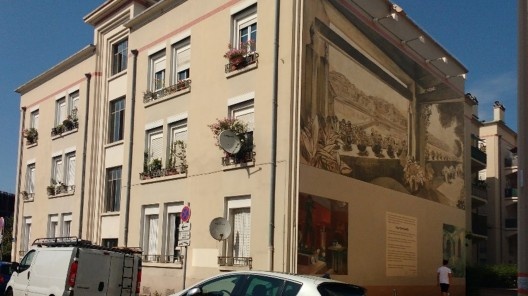 Museu Urbano Tony Garnier, mural Casa de Tony Garnier, Lyon, França