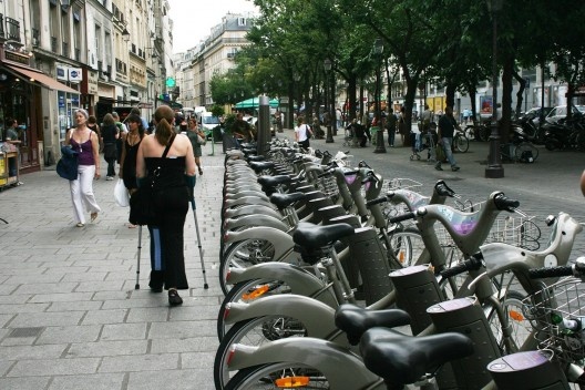 Espaços públicos para pedestres e ciclistas, Paris