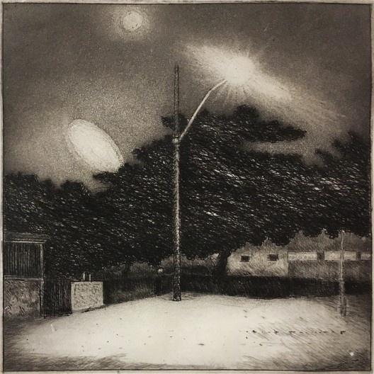 Gravura de Paulo Pardini, exposição O estado da arte no ofício