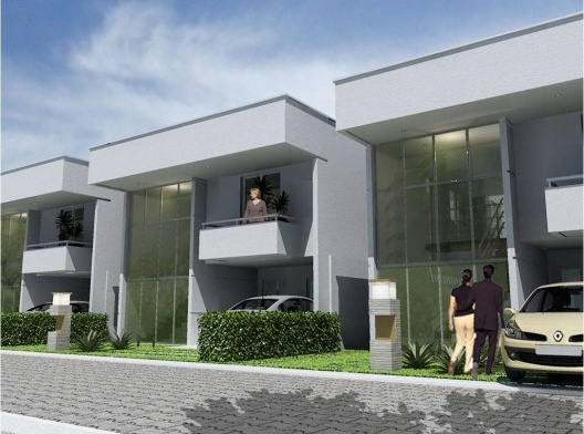 Perspectiva de casas do condomínio Maison Blanc