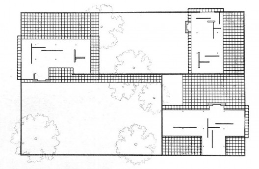 Mies van der Rohe, grupo de Casas-Pátio, sem local, 1938