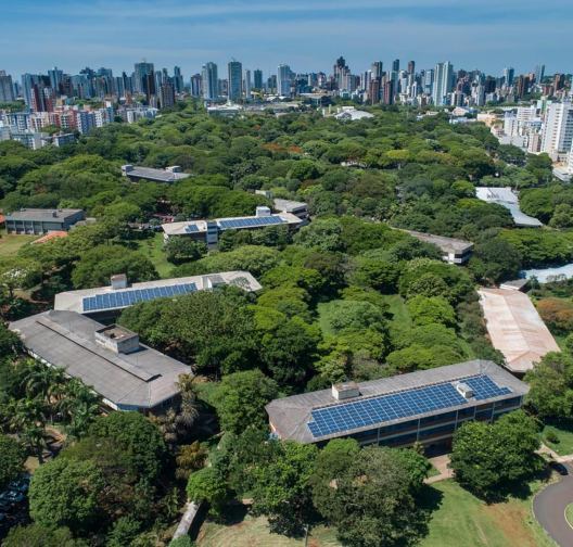 Vista aérea atual do campus sede UEM
