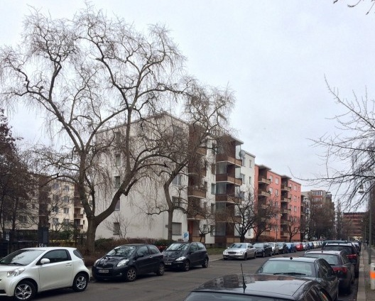 Edificios residencias no bairro de Kreuzberg, antiga Berlim Ocidental