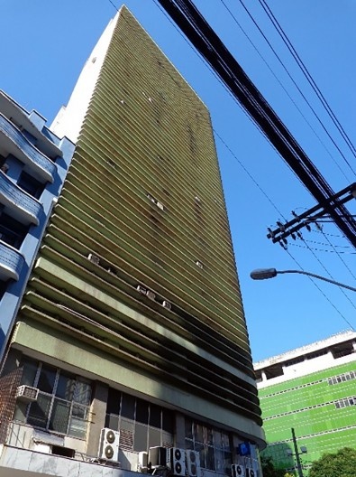 Edifício Rural Bank, fachada para a avenida Jerônimo Monteiro, Vitória ES
