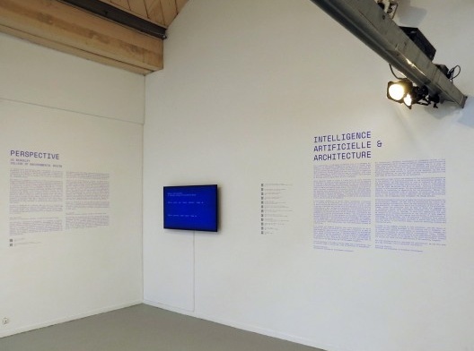 Exposição “Intelligence Artificielle et Architecture”, curadoria de Stanilas Chaillou, Pavilhão do Arsenal de Paris