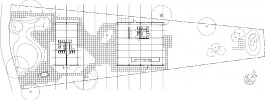 Casa Rogers, implantação, Richard Rogers e Su Rogers, 1968-1969