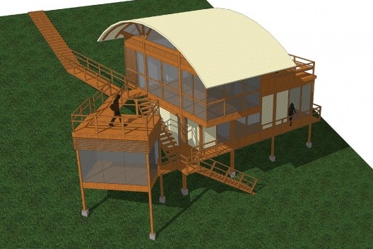 Casa do Felix, perspectiva eletrônica, Praia do Felix, Ubatuba SP, arquiteto Silvio Sant’Anna