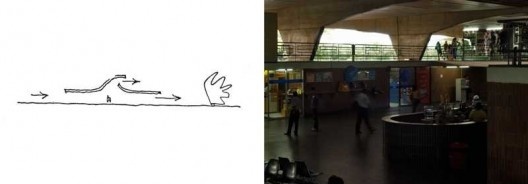 Sombra e espaços amplos