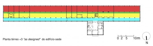 Instituto Vital Brazil, eixos horizontais do layout dos pavimentos 1, 2 e 3 as-designed, Niterói RJ, 1943. Engenheiro-arquiteto Álvaro Vital Brazil