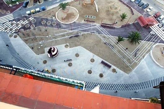 Praça Pius XII, Sant Adrià del Besòs, Barcelona, 2004