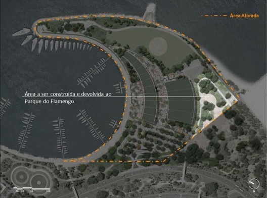 Atendendo exigência do IPHAN-RJ, a “Área de Piqueniques” (aprox. 10.000m²) a ser construída e devolvida ao parque.