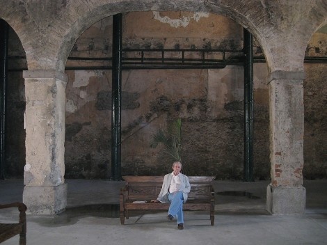 João Walter Toscano na Casa de Frontaria Azulejada em Santos