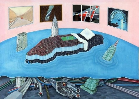 Madelon Vriesendorp, Freud ilimitado, ilustração do livro Nova York delirante, de Rem Koolhaas