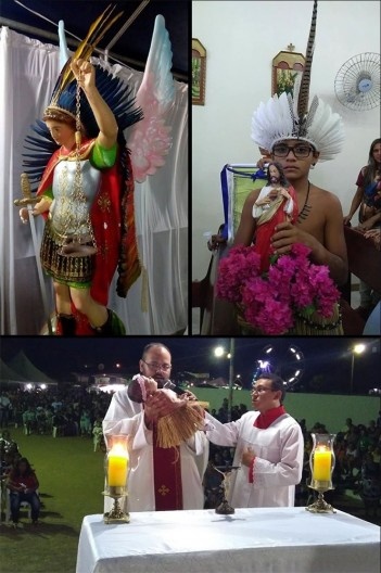 Registros da celebração da Festa de São Miguel Arcanjo em Baía da Traição, 2018