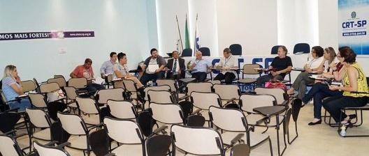 Reunião da Comissão de Educação e Atribuições Profissionais, realizada na sede do Conselho Regional de Técnicos Industriais de São Paulo