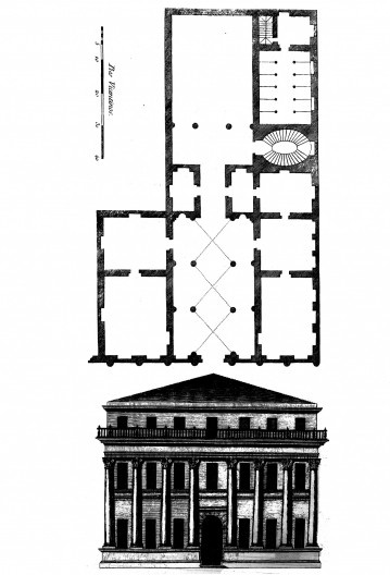 Pormenor da Lâmina XXV, arquiteto Andrea Palladio