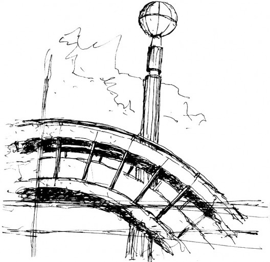 Rio Cidade Ipanema, Rio de Janeiro, Obelisco de Ipanema. Croqui de Paulo Casé