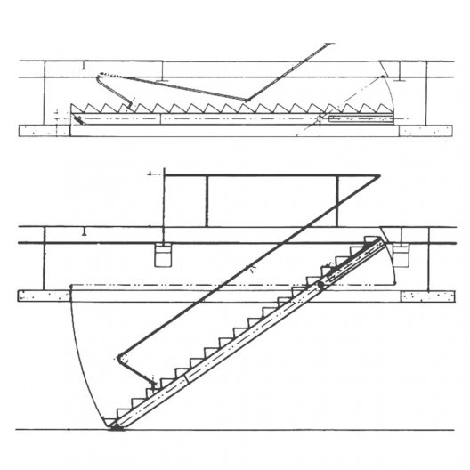 Loja Forma, detalhamento da escada de acesso, São Paulo SP Brasil, 1987. Arquiteto Paulo Mendes da Rocha